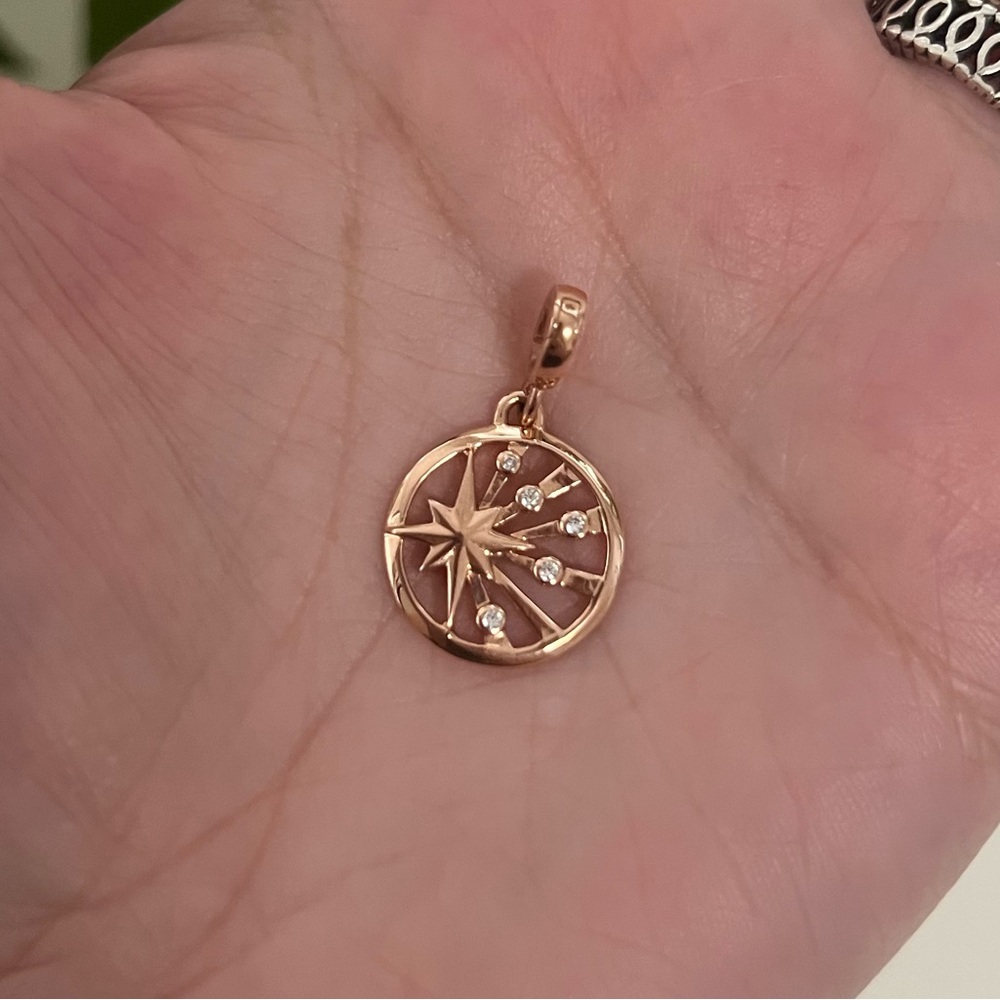 BRAND NEW Pandora ME Rose Gold Rays of Life Medallion Charm